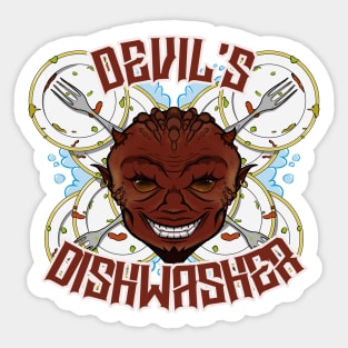 Devil's Dishwasher Sticker